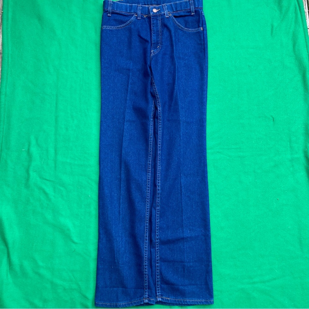 Levi's Blue Denim Jeans with Yellow Stitching